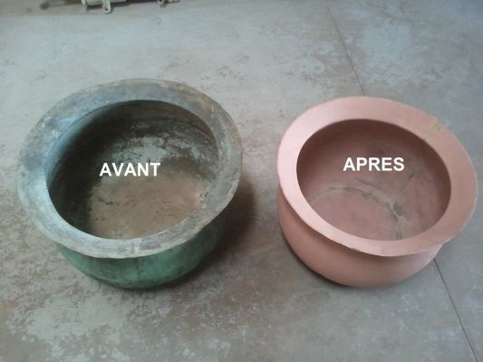 Pot de cuivre chaudron 